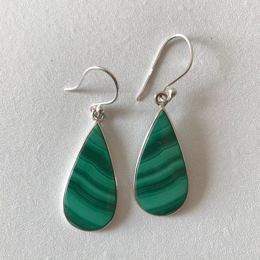 Malachite Earrings (OOAK)