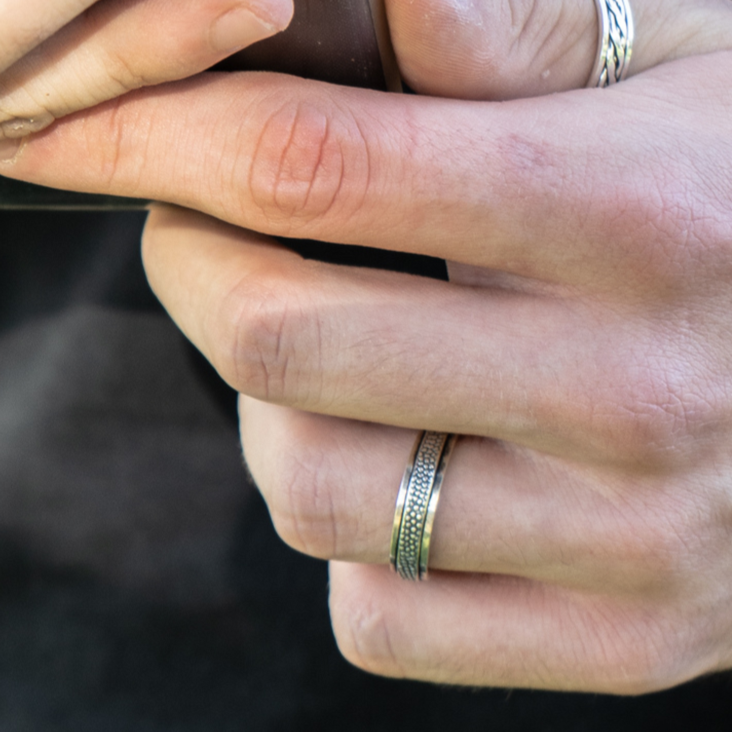 Textured Spinner Ring